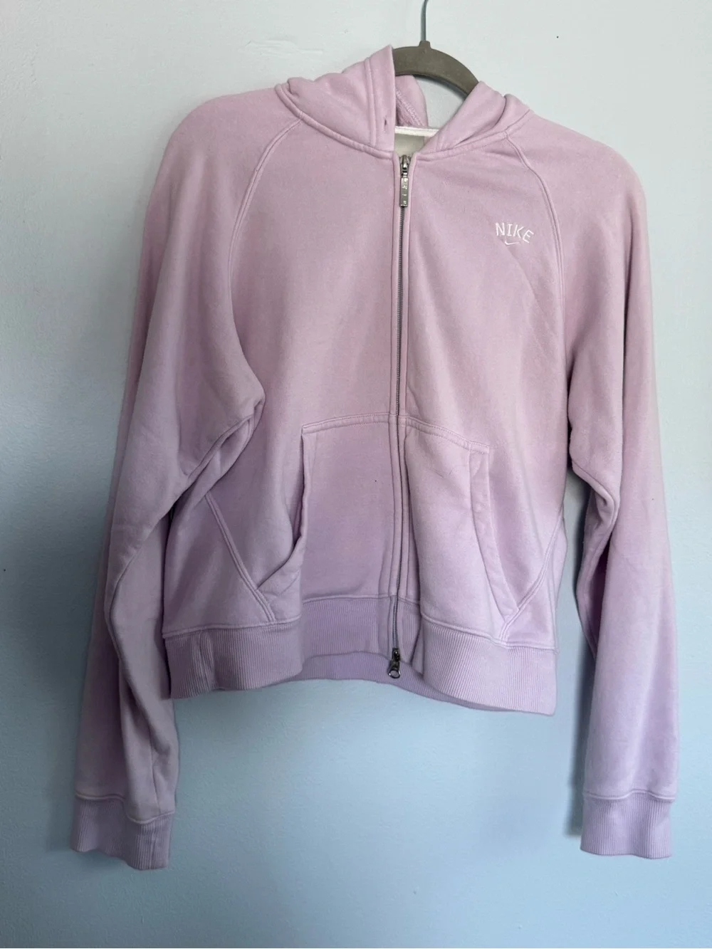 Nike Women's Light Pink Full-Zip Hooded Jacket